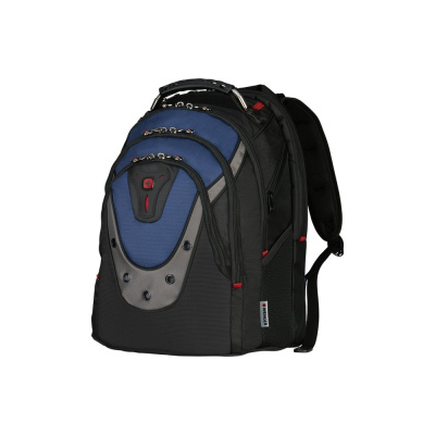 Рюкзак Wenger 17", черный/синий, 37х26х47 см, 23 л