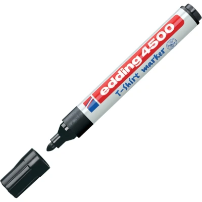 Маркер для ткани EDDING 4500, ЧЕРНЫЙ, круглый наконечник, 2-3 мм, E-4500/1