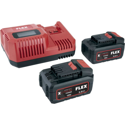 Комплект из двух аккумуляторов и зарядного устройства FLEX P-Set 55 R