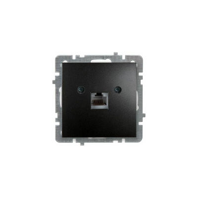 Компьютерная розетка Nilson Selene CAT 5 черный