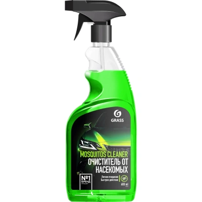 Средство для удаления остатков насекомых, 600 мл, GRASS MOSQUITOS CLEANER, триггер, 110372