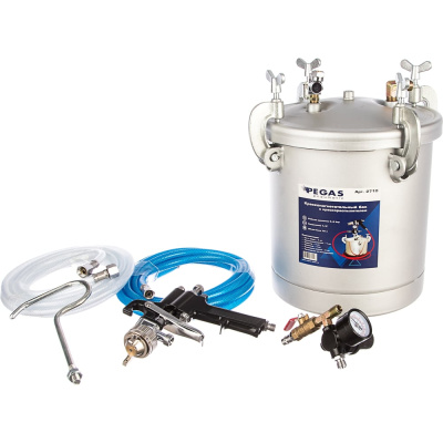 Красконагнетательный бак с краскораспылителем Pegas pneumatic 8315 10 л