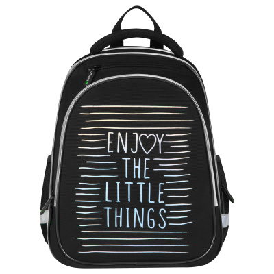 Ранец Berlingo Expert Light Pro "Enjoy the little things" 38*28*19см, 3 отделения, 2 кармана, анатомическая спинка