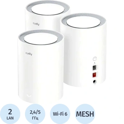 Wi-Fi mesh система Cudy M3000(3-Pack) AX3000 3шт/уп