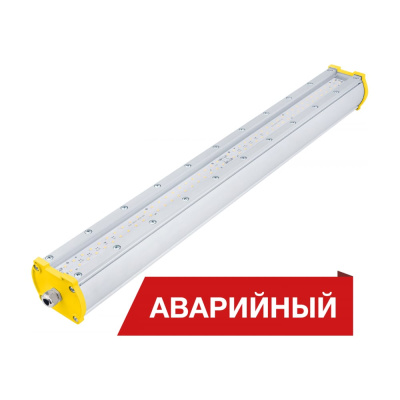 Светодиодный аварийный светильник DIORA Piton 2Ex 48/6100 Д прозрачный 6100лм 48Вт 5000K IP65 0,95PF 80Ra Кп<1