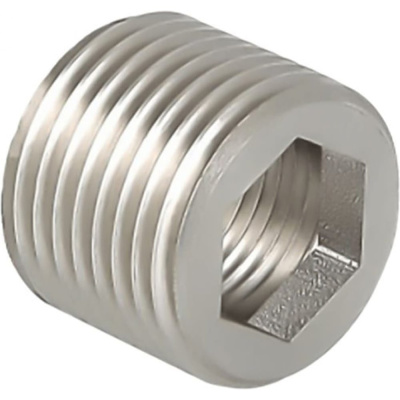 Заглушка из нержавеющей стали Hy-Lok с наружной резьбой NPT 1/2", материал - нержавеющая сталь ss316