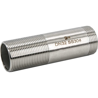 Сгон резьбовой нержавеющий NEWKEY AISI304 DN32 (1 1/4), (CF8), PN16 NK-DPC32/4