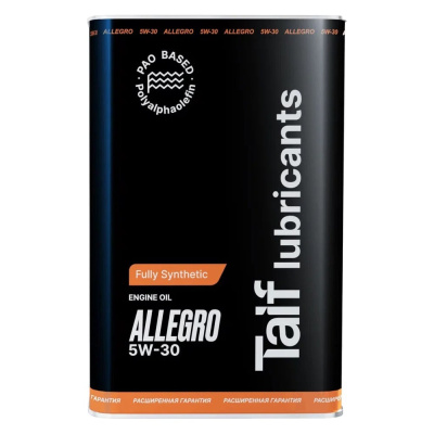 Моторное синтетическое масло Taif TAIF ALLEGRO, 5W-30, 4 л