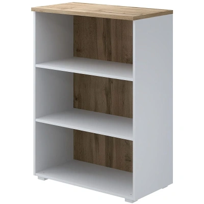 Стеллаж Коомус Мебель К-Loft 241H011 786х420х1080 дуб натур/белый