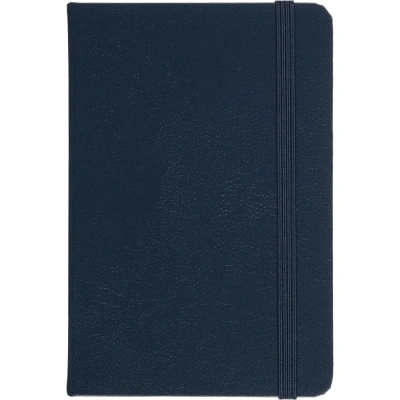 Бизнес-блокнот Attache (100x150 мм) А6, ЭССЕ,балакр,резин,клетка,синий, 80л