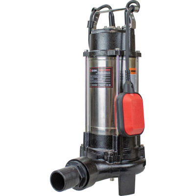 Edon WQV 1300 Насос погружной фекальный (1300 Вт.,2 ножа,10 м.чугун-нерж.)