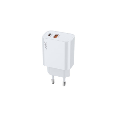 СЗУ PERO TC24 USB-A + USB-C, PD 20W белый ТС24W