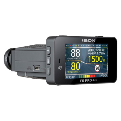 Видеорегистратор iBOX F5 PRO 4K LaserScan WiFi Signature Dual