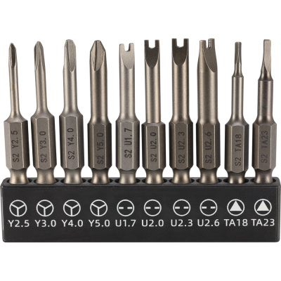 Набор бит SGS Spanner/Tri-Wing/TA S2 50мм 10шт