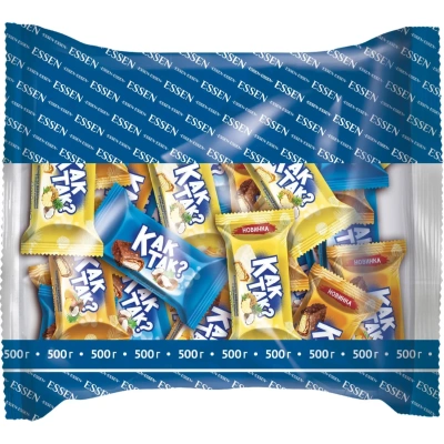 Конфеты ESSEN КАК ТАК? вафельные с кокосом пакет, 500г