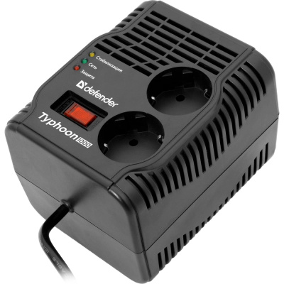 Стабилизатор напряжения Defender AVR Typhoon 1000 320 Вт, 2 розетки