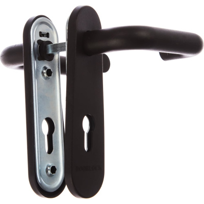 Гарнитур для пожарных дверей DOORLOCK V S38KP/F PZ72 серия Variant, на короткой накладке, черный, подпружиненная