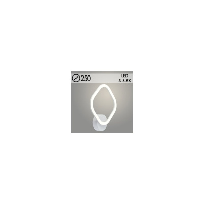 Бра РОСТОК DK6064/1 WH белый 26W LED 3000-6500K d250, HN23