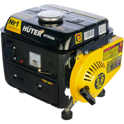 HUTER HT950A — компактный бензиновый генератор для автономного питания небольших электроприборов дома, на даче