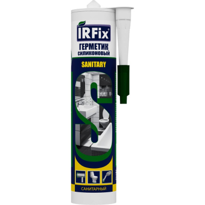 Силиконовый санитарный герметик IRFIX белый 310 мл