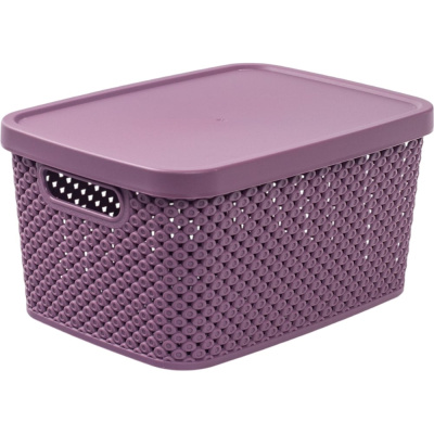 Коробка для хранения HOBBY LIFE DIAMOND фиолетовая XS 3.5 л с крышкой