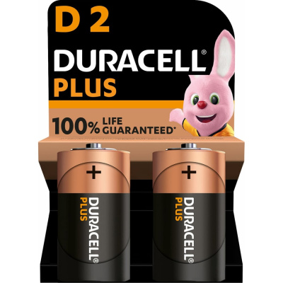 Щелочные батарейки Duracell Plus D 1,5v 2 LR20