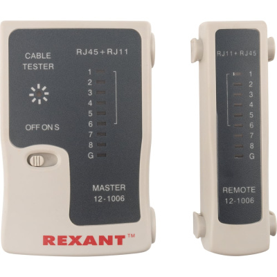 Тестер кабеля RJ-45+RJ-11 REXANT HT-C004 TL-468
