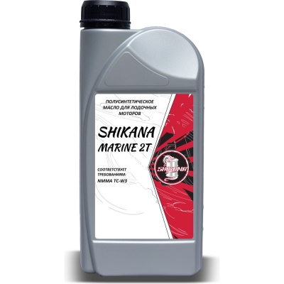 Моторное масло SHIKANA LV MARINE 2T, полусинтетическое, 1 л