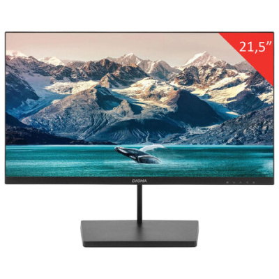 Монитор DIGMA Progress 22A501F 21.5" (54.6 см)/1920x1080/16:9/VA/5ms/250cd/HDMI/DP/VGA/черный, DM22VB01