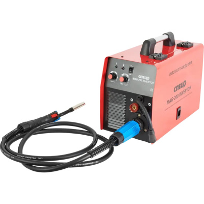 Полуавтомат сварочный Спец MAG-200 Invertor, ММА, MAG, FLUX, 1фх230В, св.ток-30-200А., пров.0,8-1мм., электрод-1,6-4мм.