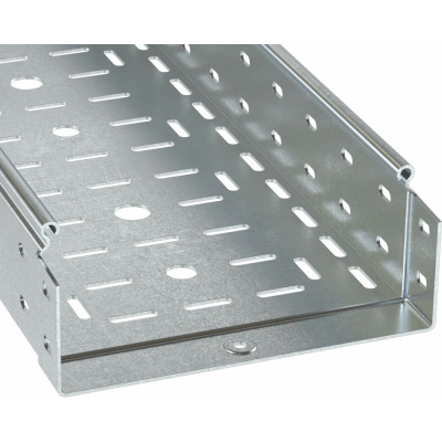 Перфорированный лоток DKC 300х80 L 3000, толщина 1,0 мм, горячеоцинкованный