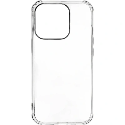 Чехол клип-кейс PERO силикон для Apple iPhone 15 прозрачный усиленный