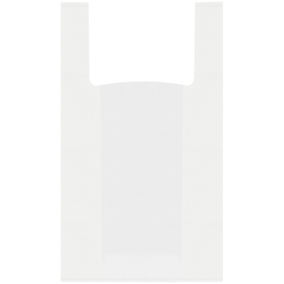 Пакет-майка OfficeClean, ПНД, 28+14*50см, 12мкм, белый