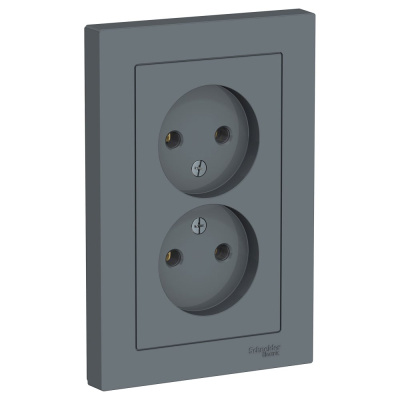 Двойная розетка Systeme Electric AtlasDesign ATN000720