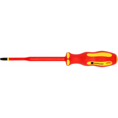 Отвертка диэлектрическая шлицевая Slim (5,5х125 мм), тип N172- 5,5х125, NORGAU