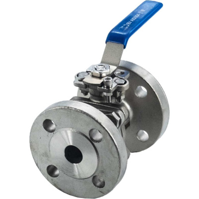 Кран шаровый фланцевый под привод нержавеющий NEWKEY (2PC), AISI304 DN20 (3/4"), (CF8), PN16