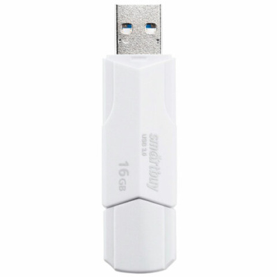 Память Smart Buy "Clue" 16GB, USB 2.0 Flash Drive, белый