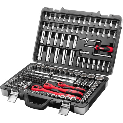 Профессиональный набор инструментов INTERTOOL 1/4 и 3/8 и 1/2, 151 шт., Cr-V