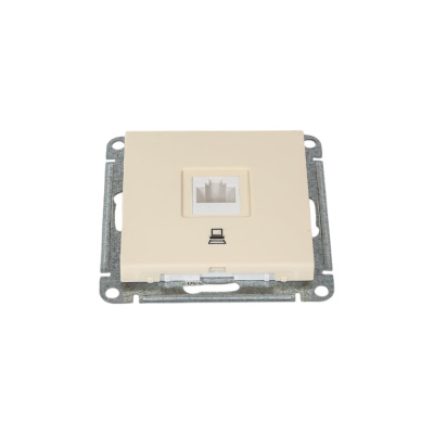 Механизм Systeme Electric (ранее Schneider Electric) W59 (цвет слоновая кость) розетки компьютерной RJ45 категории 5е
