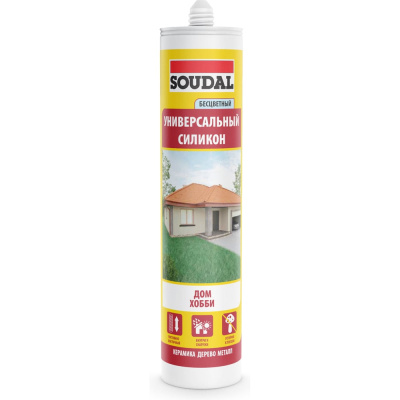 Универсальный силикон SOUDAL бесцветный
