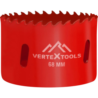 Коронка биметаллическая по металлу 68 мм vertextools