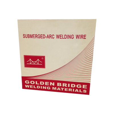 Проволока сварочная омедненная под флюс JQ.H08MnA/EM12 5 мм, 25 кг GOLDEN BRIDGE 832