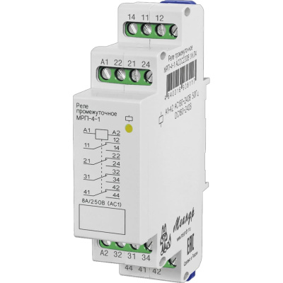Реле промежуточное Меандр МРП-4-1 ACDC230В УХЛ4