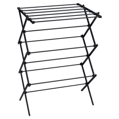 Сушилка напольная МИНИ для белья раскладная, 6 уровней, 10 метров, LAIMA HOME LADDER BLACK, 700473