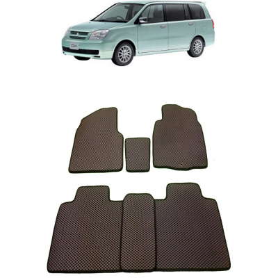 Ковры в салон автомобиля Eva Smart mitsubishi dion правый руль 2000 - 2005 эва сота коричневые c черной окантовкой
