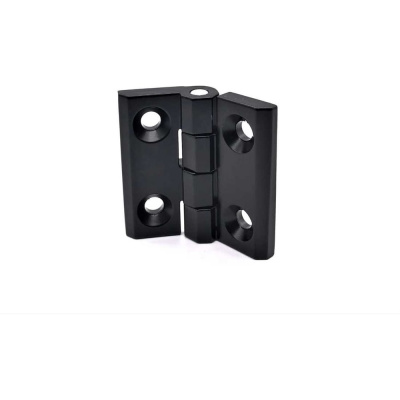 Петля листовая Русские замки RZP 199 с отверстиями (50x50мм, чёрная), 4 шт, 100