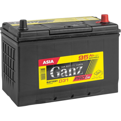 Аккумулятор GANZ PRO-Line JIS 95 А/ч, обратный, R+, 304x173x220 мм, D31 EN, 820 А