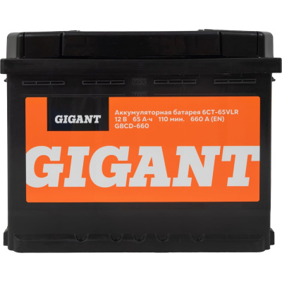 Аккумуляторная батарея Gigant 6СТ-65VLR