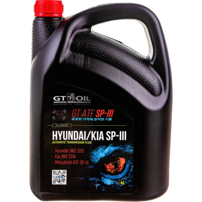 Масло GT OIL GT ATF SP-III, 4 л