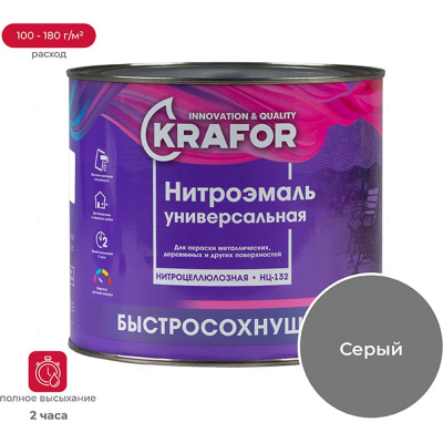 Эмаль KRAFOR НЦ-132 26490